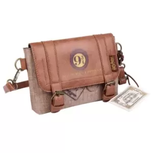 image of Harry Potter 9 & 3 Quarters Satchel (One Size) (Tan)