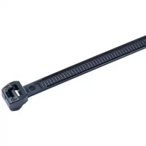 image of HellermannTyton 118-04701 T18ROS-PA66HS-BK Cable tie 100 mm 2.50 mm Black Heat-resistant 500 pc(s)