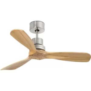 Image of Faro Mini Lantau Ceiling Fan 106cm Matt Nickel 3 Blades Pine