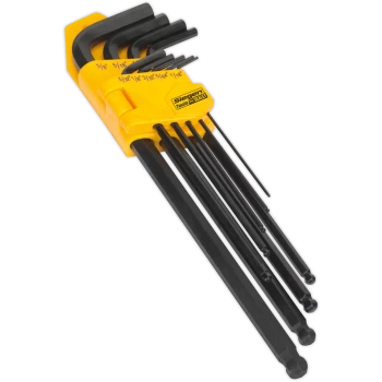 Image of Siegen 9 Piece Extra Long Imperial Ball End Hex Key Set
