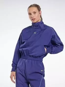 Image of Reebok Les Mills Woven Cover-up - Purple, Purple, Size 2Xs, Women
