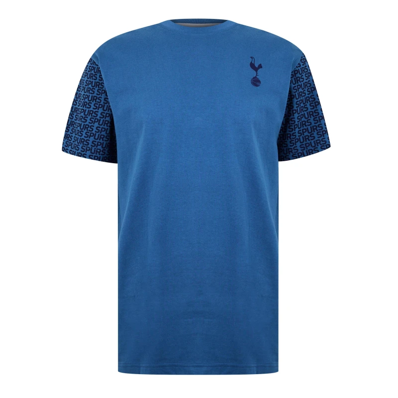 Image of Source Lab Tottenham Hotspur Graphic T- Shirt Mens Blue male Medium