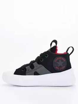 Image of Converse Chuck Taylor All Star Ultra Mid Childrens - Black/Grey, Size 1