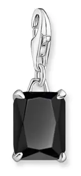 image of Thomas Sabo 1870-024-11 Sterling Silver Large Black Stone Jewellery