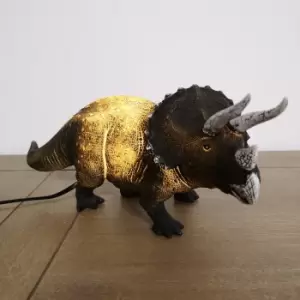 Image of 35cm Mains Powered Triceratops Dinosaur Night Light Lamp in Warm White