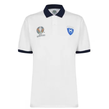 image of UEFA Euro 2020 Scotland Polo Mens - White