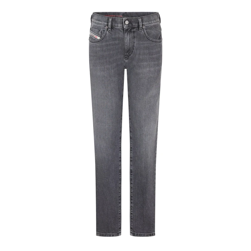 Image of Diesel D Strukt Slim Jeans Blk Gry Denim male 27W R