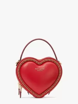 image of Kate Spade Amour 3D Heart Crossbody, Lingonberry, One Size