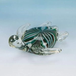 image of Objets d'Art Handmade Glass Figurine - Turtle