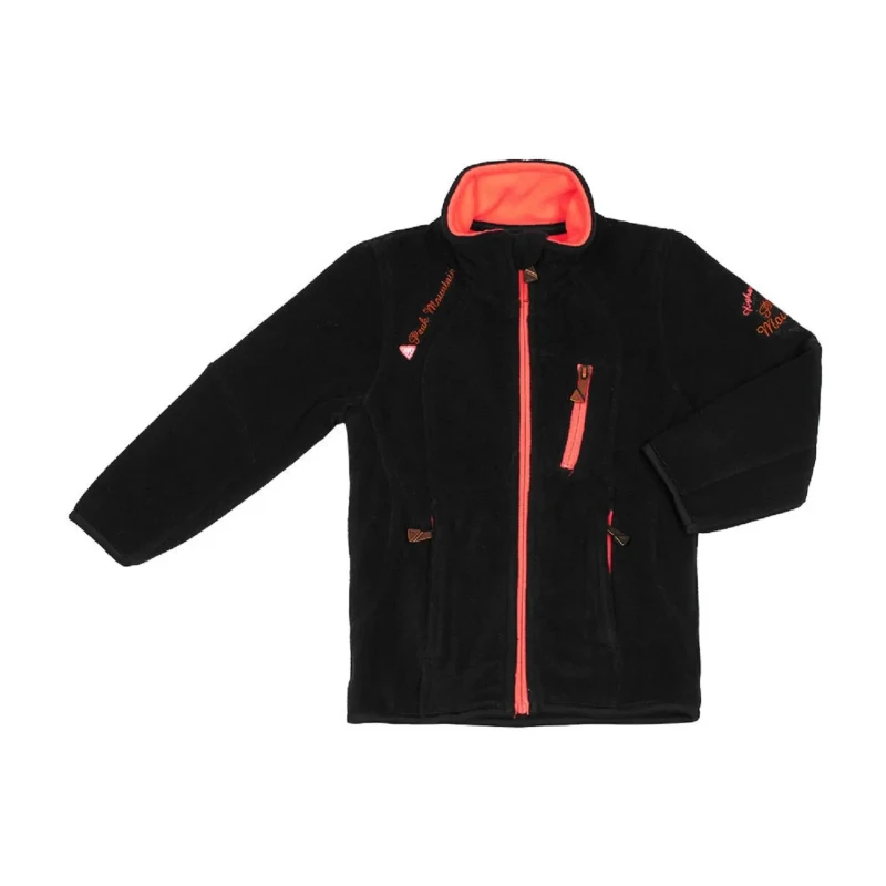 Image of Girl's fleece jacket Peak Mountain Gacalon Noir Female 16 ans