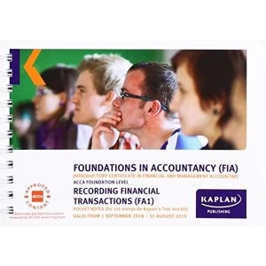 Image of FA1 - RECORDING FINANCIAL TRANSACTION - Pocket NOTES Paperback / softback 2018