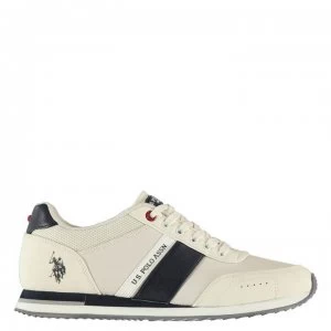 image of US Polo Assn Jason Runner Trainers - White OFF