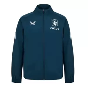 Image of Castore Aston Villa Lightweight Travel Jacket Juniors - Blue