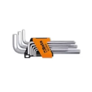 Image of Beta Tools 96 LC/SC8 8pc Offset Hexagon Key Wrench LONG Series Set 000960334