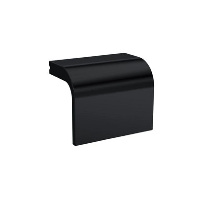 Image of Hudson Reed Square Drop Handle, Aluminium Built Contemporary Cabinet Furniture Handle In Matt Black, 40mm
