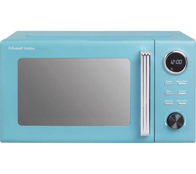Image of Russell Hobbs Hanley RHMD838RB Solo Microwave - Retro Blue 5056233841083