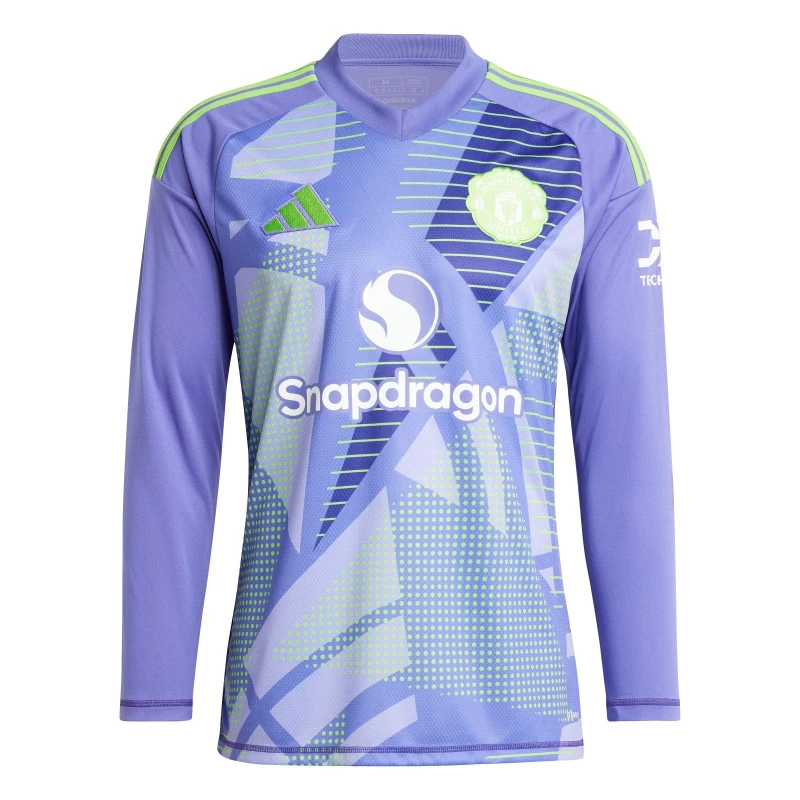 Image of adidas Mufc Gk Jsy L Football Shirt Mens Purple male S