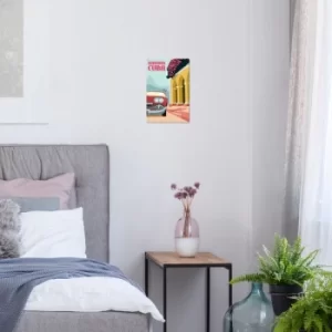 Image of Cuba Multicolor Decorative Metal Wall Accessory