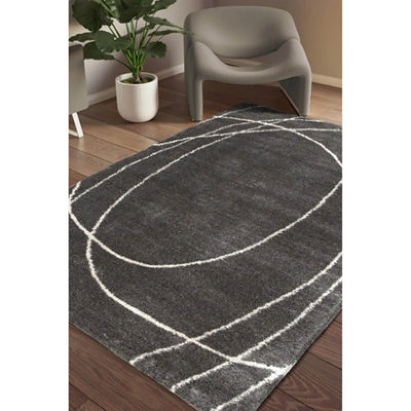 Image of Homemaker Halo Squiggle Rug Grey - Homemaker - Size: 120X170 Grey 120X170 RT01610