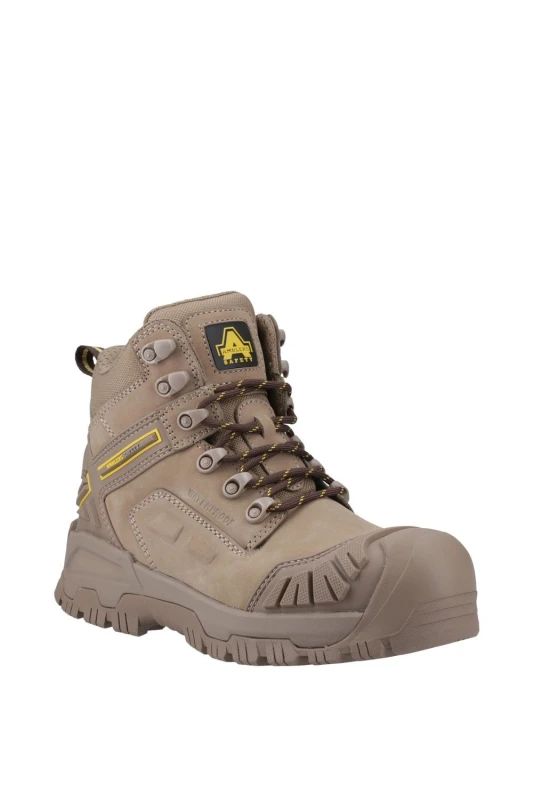 Image of Amblers Safety Womens Mary Lightweight 6' Safety Boots UK Size 4 (EU 37) Stone AMB384-STONE-4