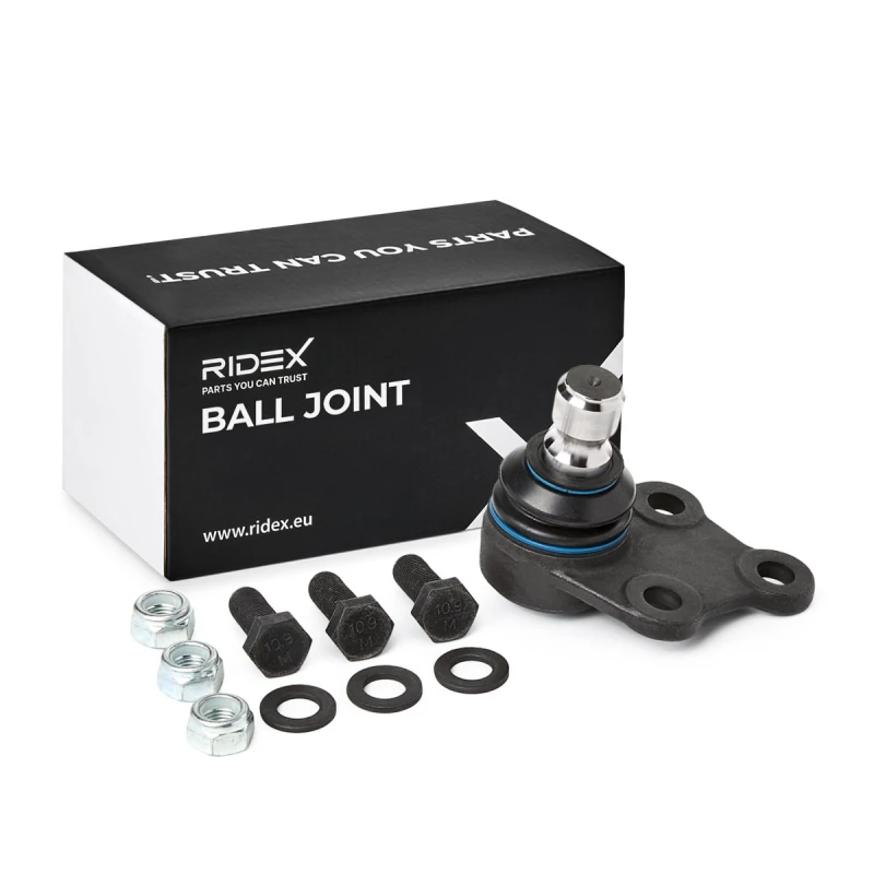 Image of RIDEX 2462S0076 Ball joint Front Axle Left Support-/Steering Link (2462)