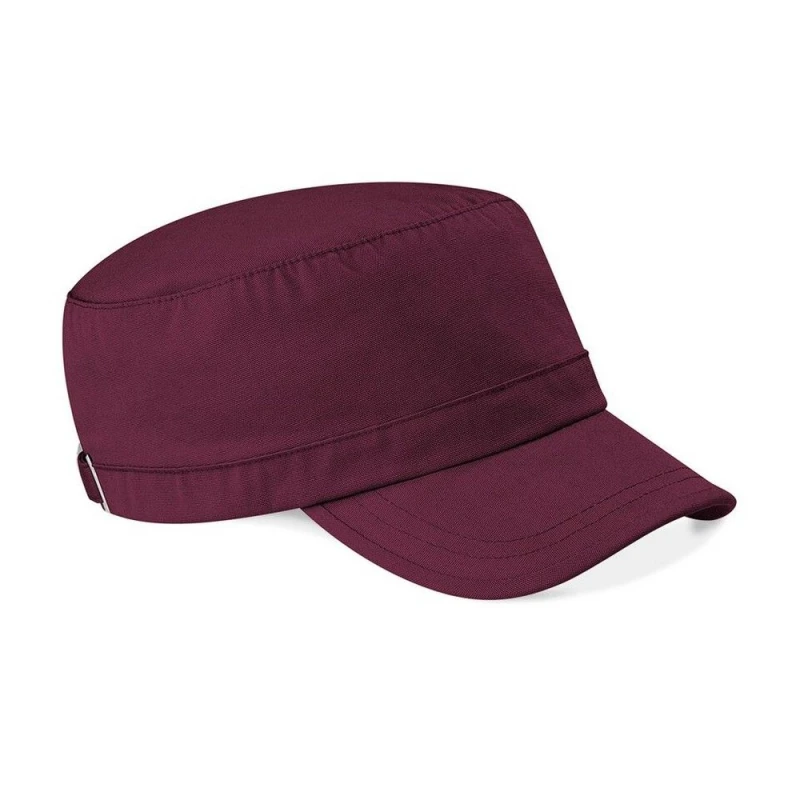 Image of Beechfield Beechfield Men Army Cap Headwear in Burgundy Burgundy One Size Male 5057819598315