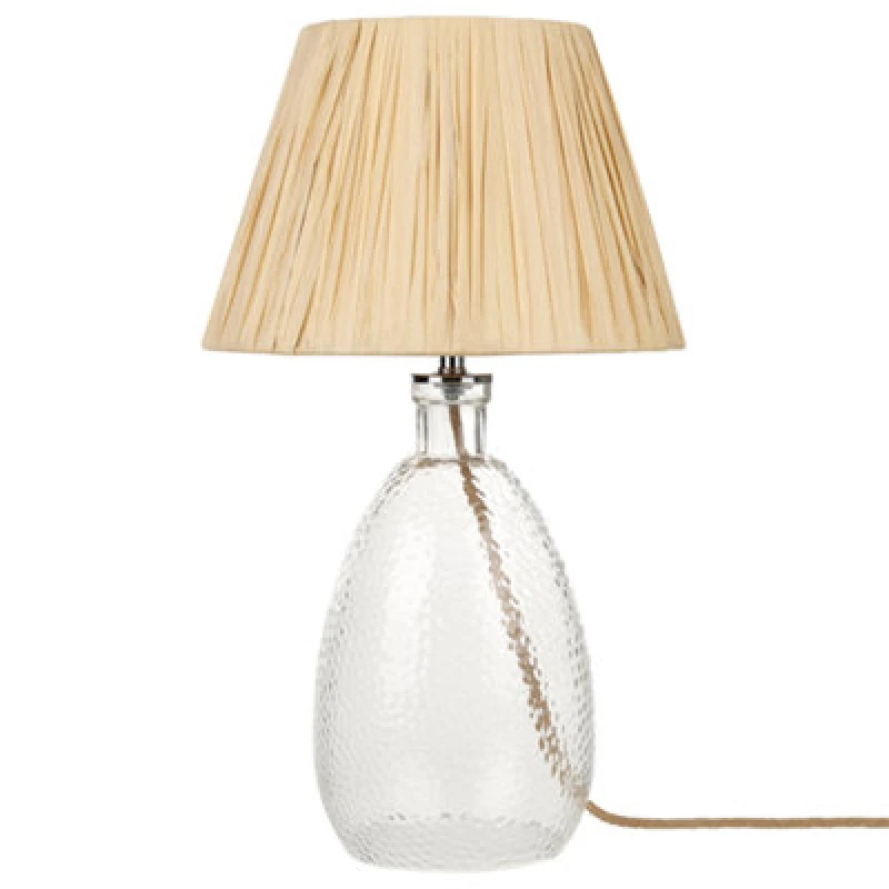 Image of Beliani Table Lamp Blanco Glass Natural