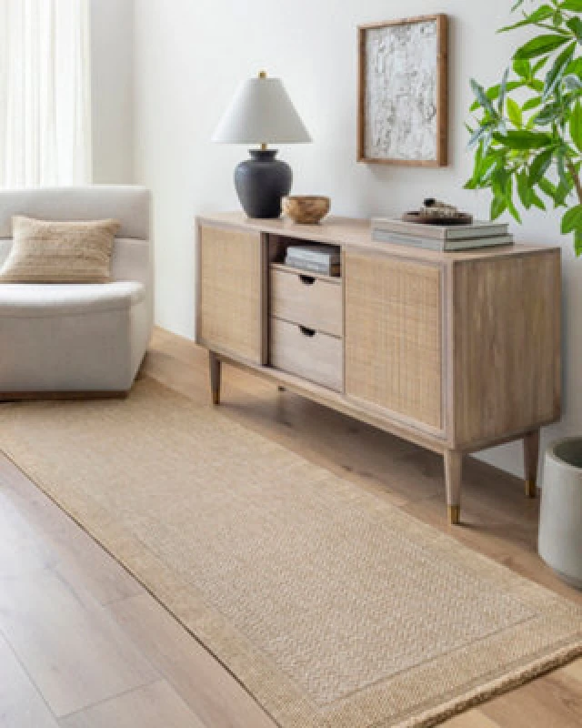 Image of Livabliss In- & Outdoor Cottage Jute-Look Beige/tan Jenny Runner Rug 80 X 220 Cm - Easy To Clean, Perfect For Balcony Or Dining Room