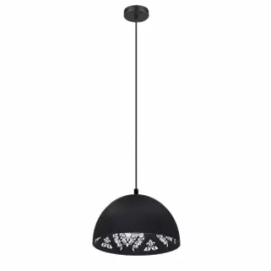 image of Eglo Retro Dome Single Pendant With Detailing