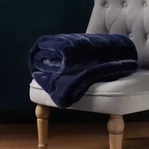 Image of Paoletti Empress Large Throw Navy
