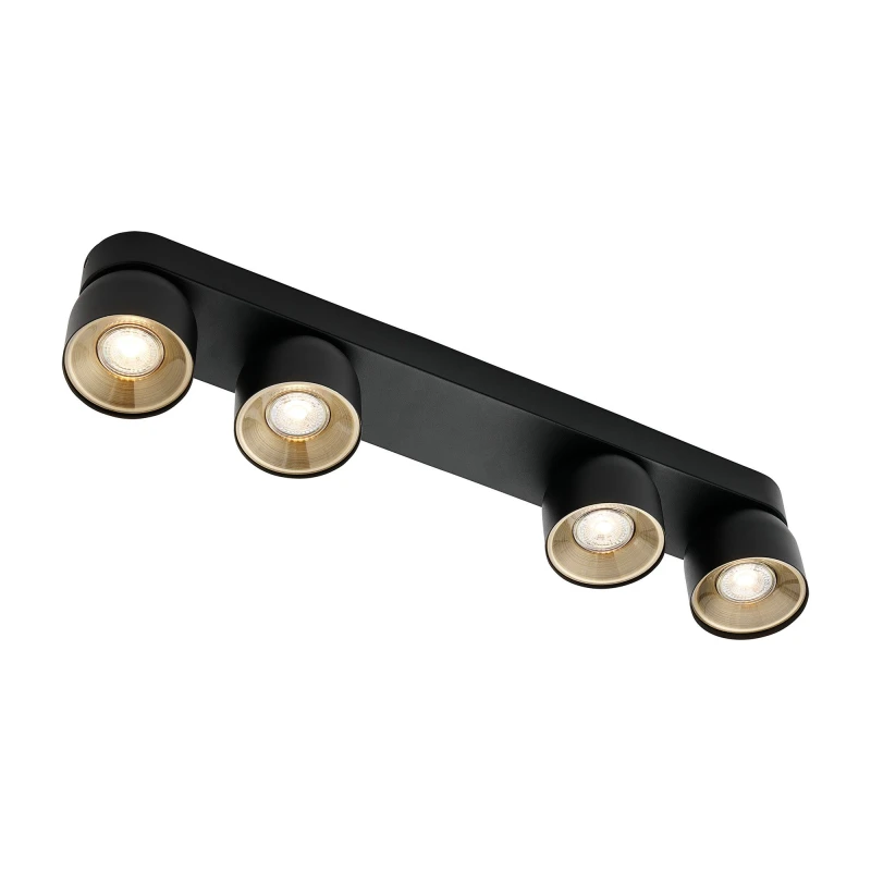 Image of Nordlux Pitcher Metal Spot Light Gold Inner Black,mains