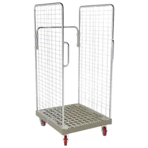 image of 2 side mesh panels with safety handles, 2 side mesh panels with safety handles, pebble grey