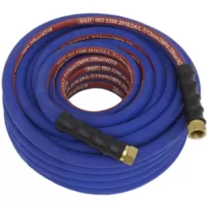 image of Air Hose 20m x 13mm with 1/2in BSP Unions Extra Heavy-Duty - Sealey