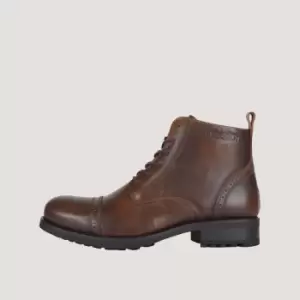 Image of Helstons Rogue Brown Leather Shoes 42