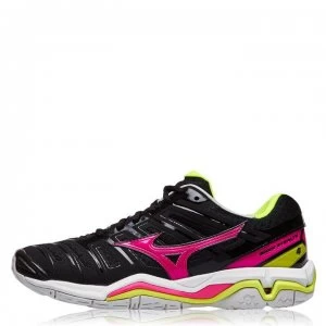 Image of Mizuno Wave Stealth 4 Netball Trainers - Black