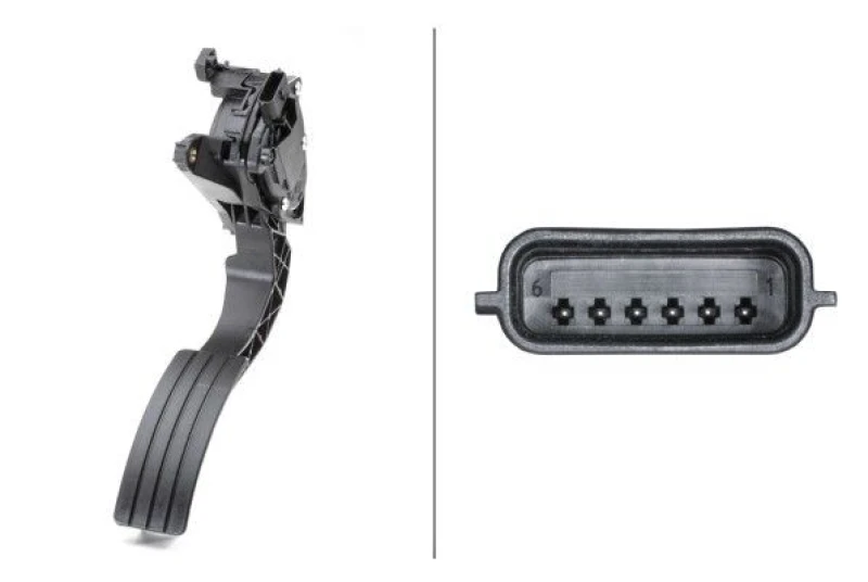 Image of HELLA Accelerator pedal position sensor HELLA 6PV 009 978-731