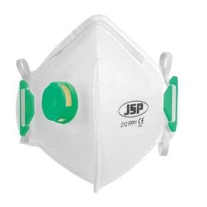 image of JSP FFP1 Fold Flat Disposable Vertical Valved Face Mask Pack of 1