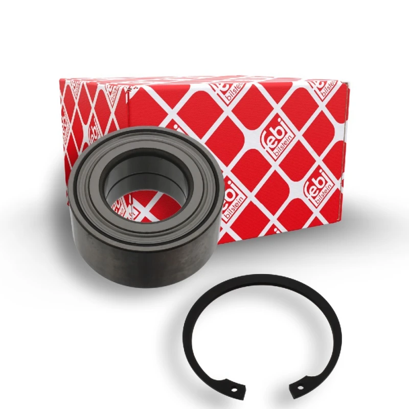 Image of FEBI BILSTEIN 14538 Wheel bearing kit Front Axle Right, with retaining ring Wheel Bearing Kit (654)