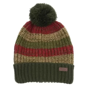 Image of Barbour Mens Alderley Stripe Beanie Sage One