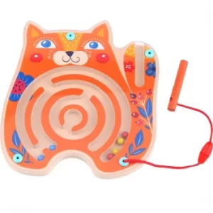 Image of Wooden Cat Maze Activity Toy