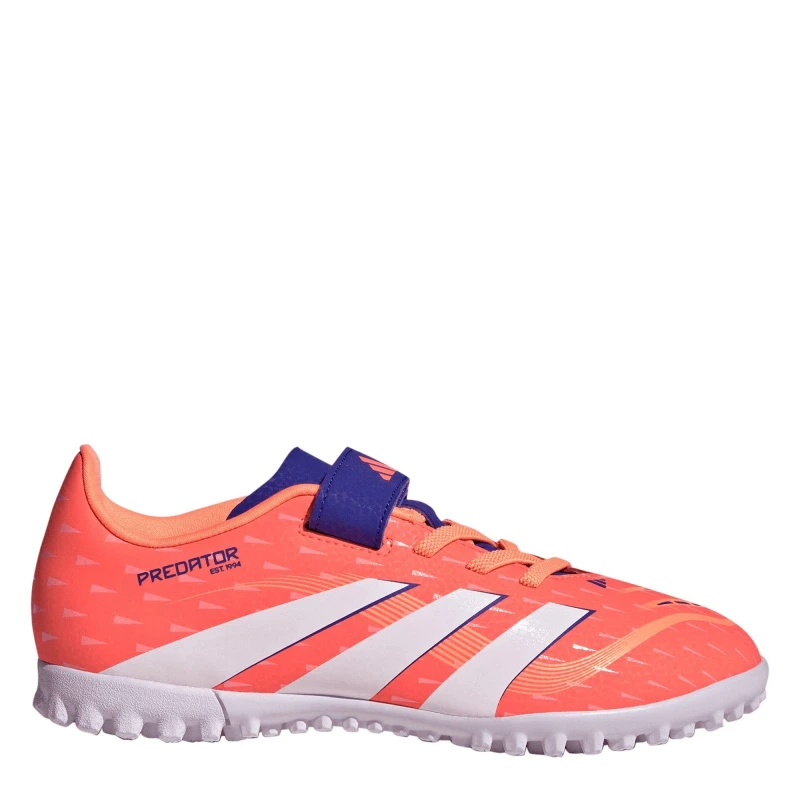 Image of adidas Predator Club Childrens Astro Turf Football Boots Orange/White male C11 (29)