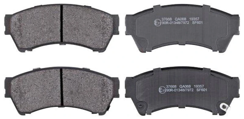 Image of A.B.S. 37668 Brake pad set with acoustic wear warning Brake Pad Set,disc brake (402)