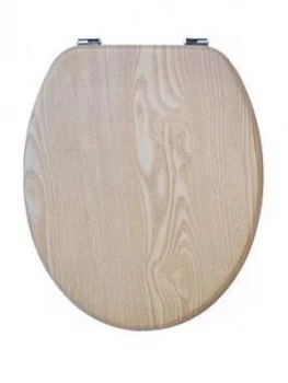 Image of Aqualona Oak Effect Toilet Seat
