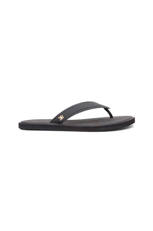 Image of Tommy Hilfiger Womens Scandi Premium Summer Sandal Black Size: 36 Black Female 36