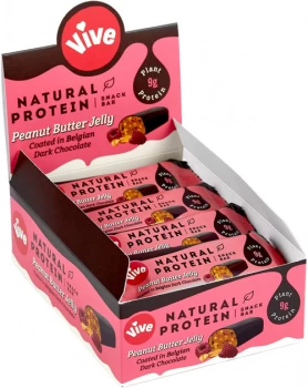 Image of Vive Peanut Butter Jelly Protein Bar - 49g x 12