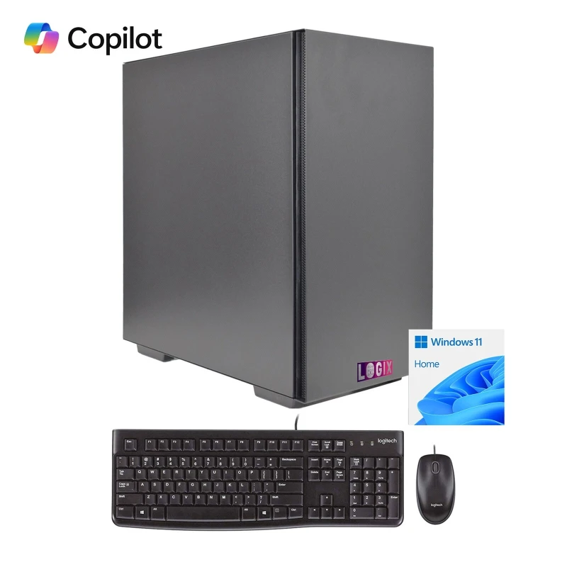 Image of Logix LOGIX Intel i7-14700 2.10GHz (5.30GHz Boost) 20 Core 28 threads. 32GB Kingston RAM, 1TB Kingston NVMe, WiFi 6, Windows 11 Home + FREE Keyboard