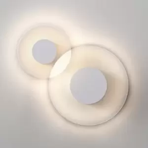 Image of Astro Halftone 400 LED Flush Wall Light - Matt White