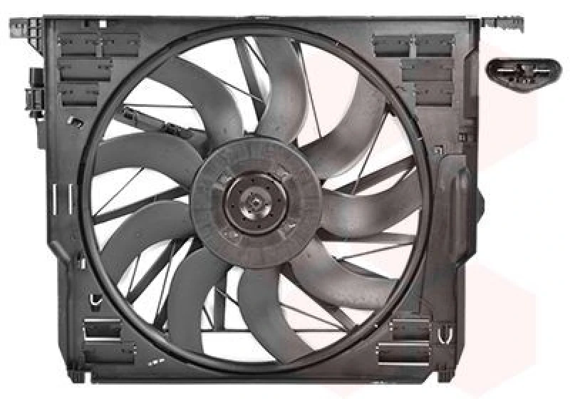 Image of VAN WEZEL Fan, radiator VAN WEZEL 0603747