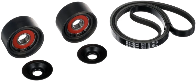 Image of GATES K014PK1407HD V-ribbed belt set FleetRunner Micro-V V-Ribbed Belt Set (542)