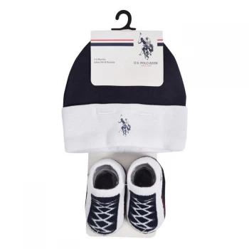 image of US Polo Assn USPA Hat & Boot Set - Navy